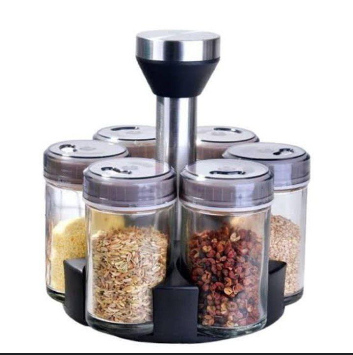 6 BOTTLES 360⁰ ROTATING SPICE RACK