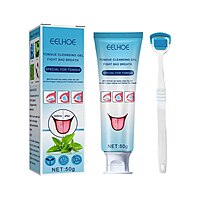 EELHOE TONGUE CLEANING GEL WITH TONGUE SCRAPPER