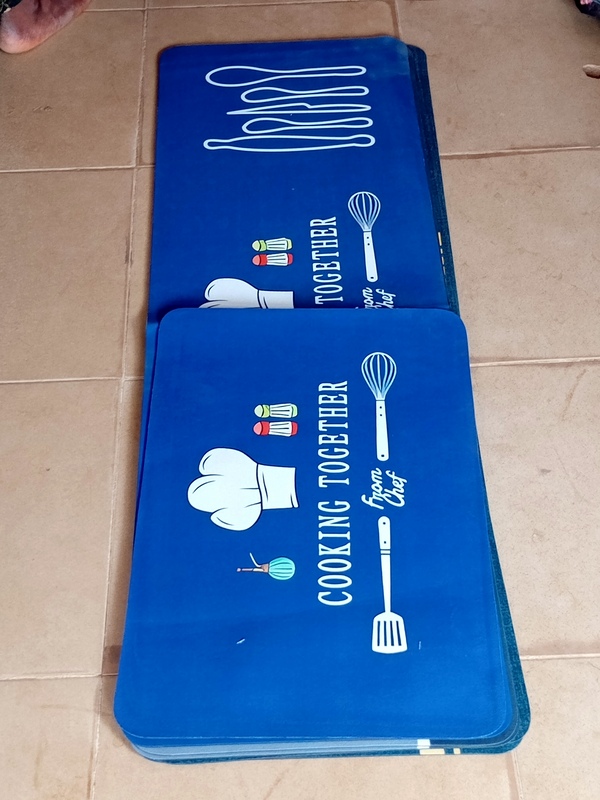 2 PIECES KITCHEN MAT KITCHEN RUNNER (COOKING TOGETHER)120CMBY 40CM