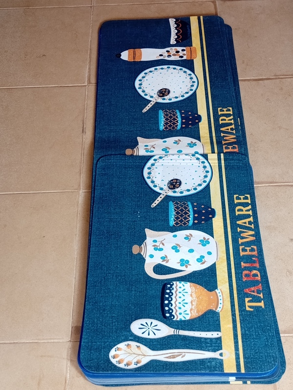 2 PIECES KITCHEN MAT KITCHEN RUNNER (TABLEWARE) 120CMBY 40CM