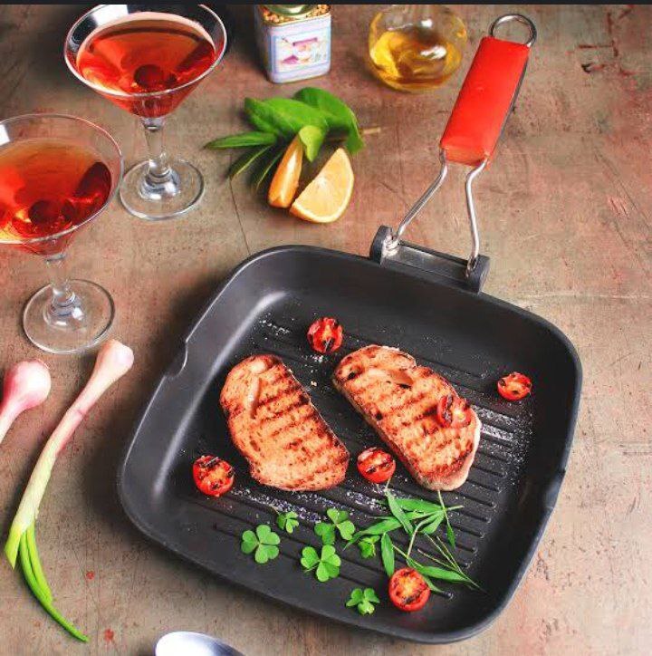 NON-STICK SQUARE GRILL PAN FRY PAN