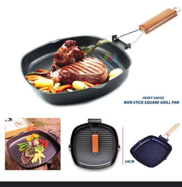NON-STICK SQUARE GRILL PAN FRY PAN