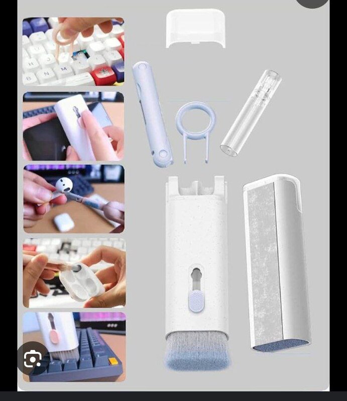 MULTIFUNCTIONAL CLEANING BRUSH FOR CLEANING KEY BORDS, MOBILE PHONE HEAD PHONES & LAPTOP