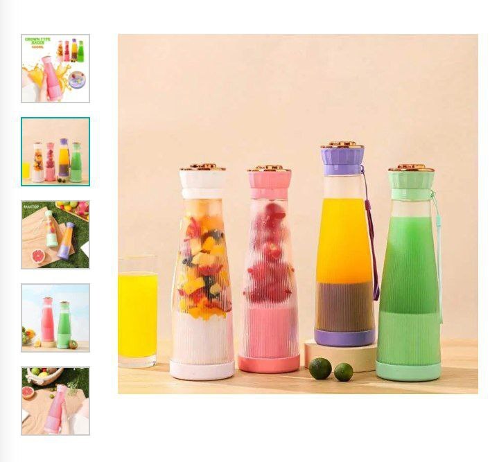 CROWN JUICER FRUIT BLENDER SMOOTHIE MAKER JUICE MAKER 400ML