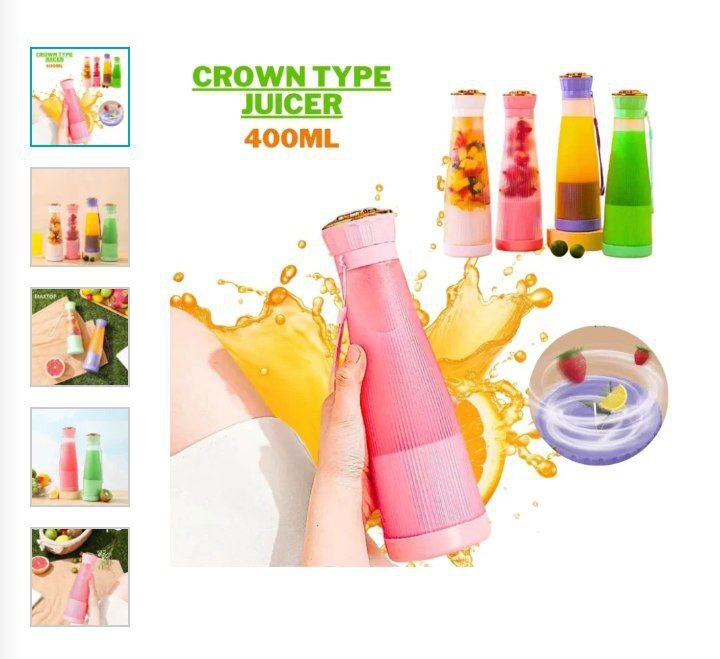 CROWN JUICER FRUIT BLENDER SMOOTHIE MAKER JUICE MAKER 400ML