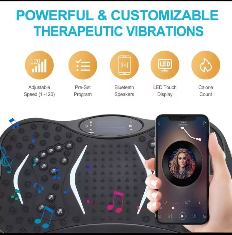 VIBRATION PLATFORM PLATE WHOLE BODY MASSAGER WITH REMOTE CONTROL