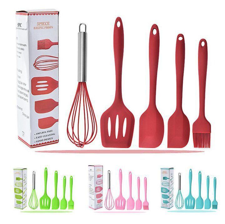 5 PIECES NON STICK COOKING SPOON SET COOKWARE SET
