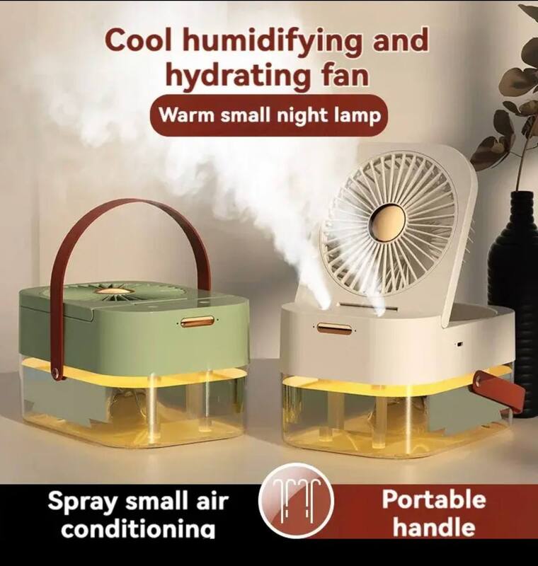 RECHARGEABLE DUAL SPRAY FAN