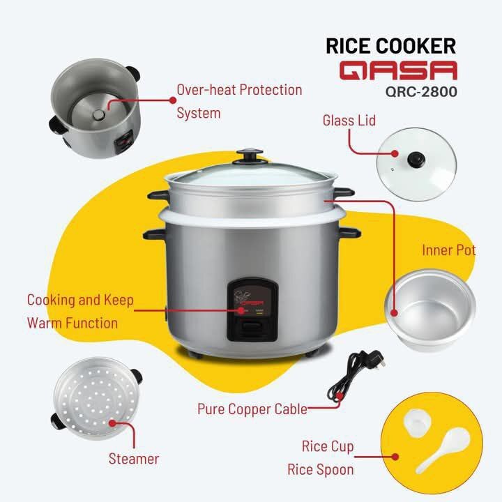 QASA 2.8L RICE COOKER