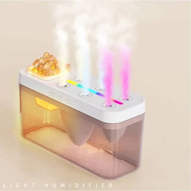 NEW SMART ULTRASONIC COLOURFUL HUMIDIFIER WITH SALT ROCK