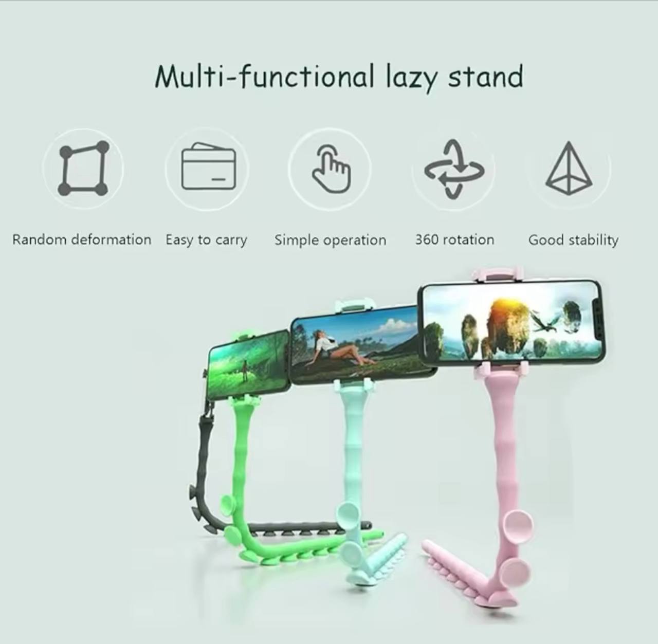 OCTOPUS LAZY PHONE HOLDER 360⁰ ROTATING PHONE HOKDER