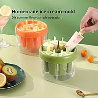 POPSICLE MOLD ICE MAKER ICE CREAM MOLS WITH PLASTICK STICKS
