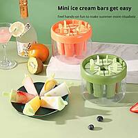 POPSICLE MOLD ICE MAKER ICE CREAM MOLS WITH PLASTICK STICKS