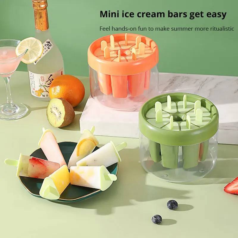 POPSICLE MOLD ICE MAKER ICE CREAM MOLS WITH PLASTICK STICKS