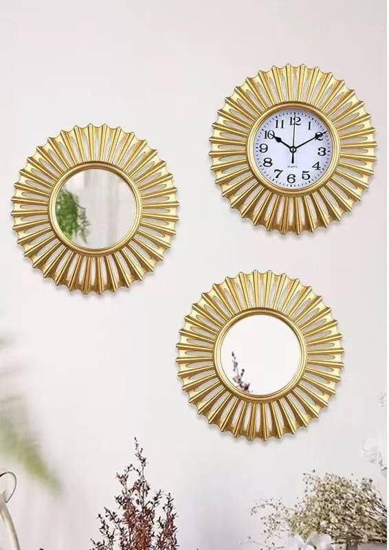 3IN1 WALL CLOCK WITH DECOR - 002