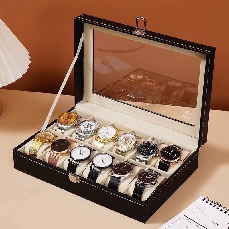 12 COMPARTMENT WRIST WATCH ORGANIZER