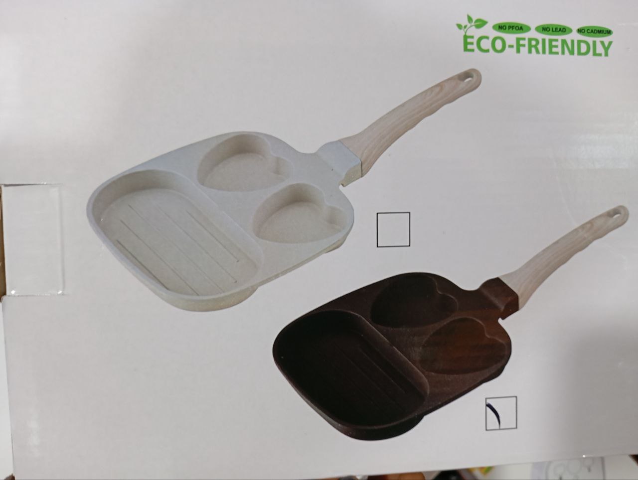 High Quality 3 Faces Non Stick  Characters Omelets Pan masa pan fry pan