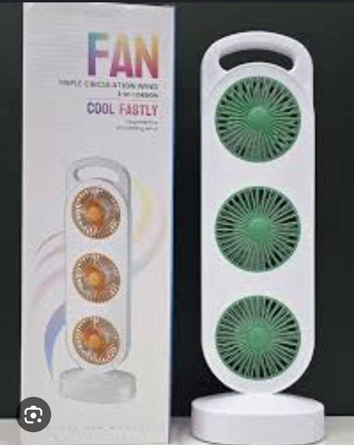 3 FACES RECHARGEABLE COOLING FAN