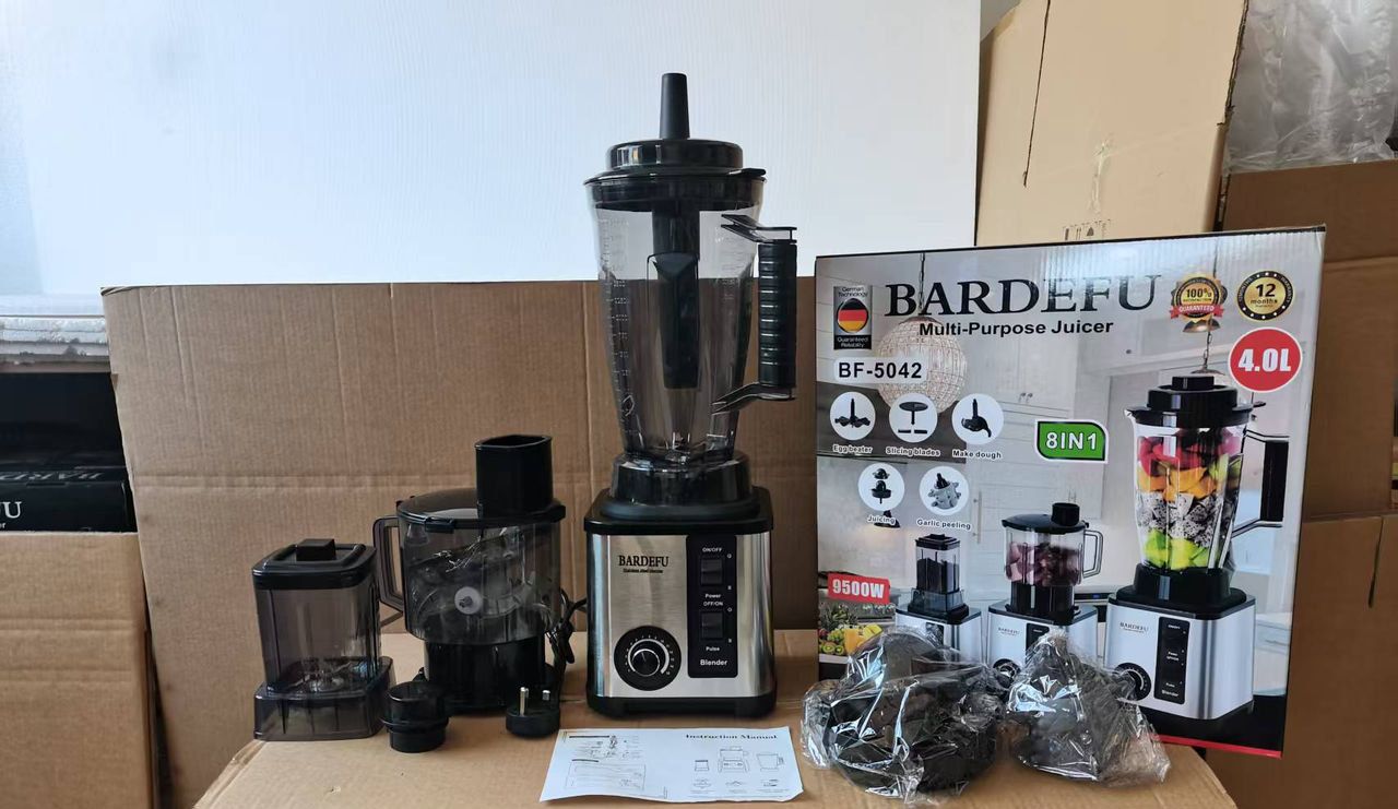 8IN1 BARDEFU (5042) BLENDER GRINDER FOOD PROCESSOR WITH FRUIT EXTRACTOR -4L JAR