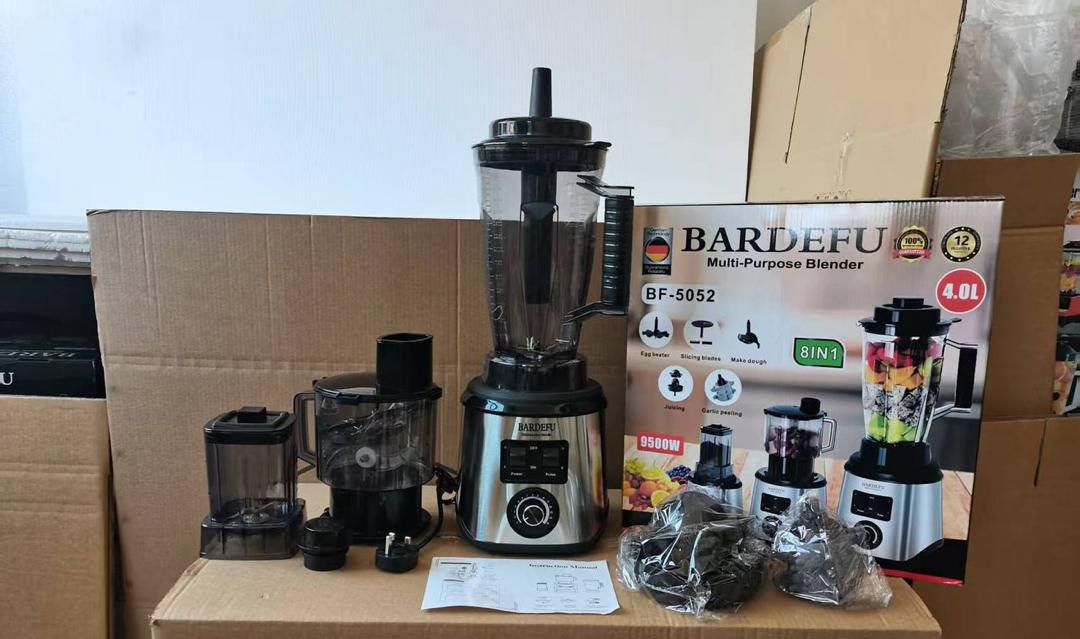 8IN1 BARDEFU (5052) BLENDER GRINDER FOOD PROCESSOR WITH FRUIT EXTRACTOR -4L JAR