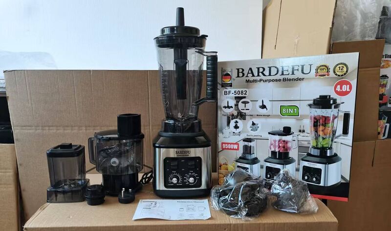 8IN1 BARDEFU (5082) BLENDER GRINDER FOOD PROCESSOR WITH FRUIT EXTRACTOR -4L JAR