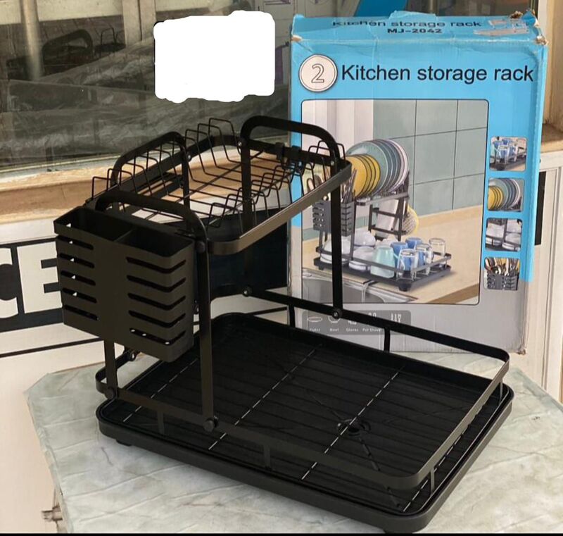 2 LAYERS KITCHEN STORAGE RACK PLATE RACK DISH RACK