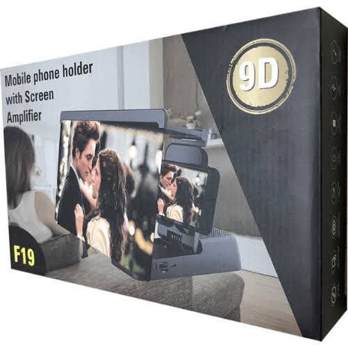 F19 MOBILE PHONE HOLDER WITH SCREEN AMPLIFIER  SCREEN MAGNIFIER) & BLUETOOTH SPEAKER