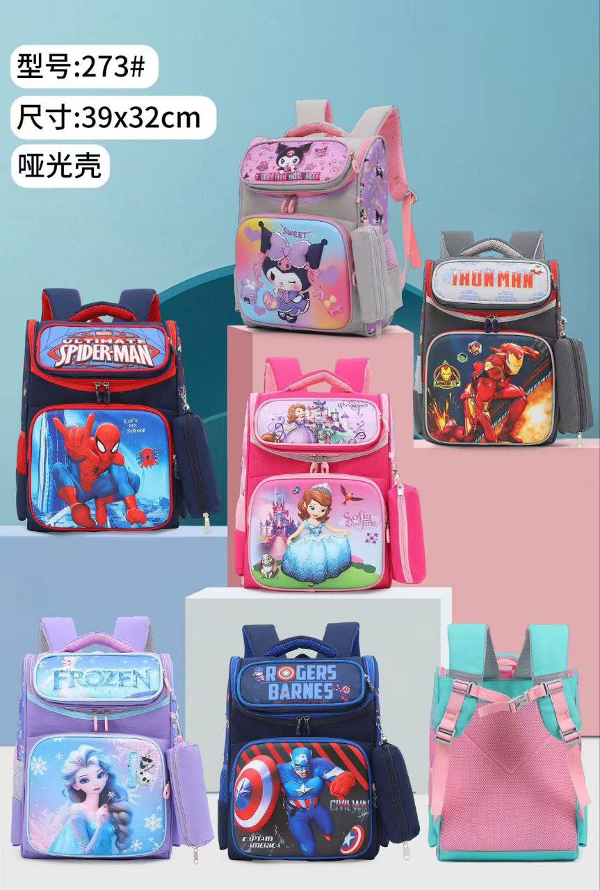 2IN1 SCHOOL BAG WITH PENCILS STORAGE FOR AGE 6-12