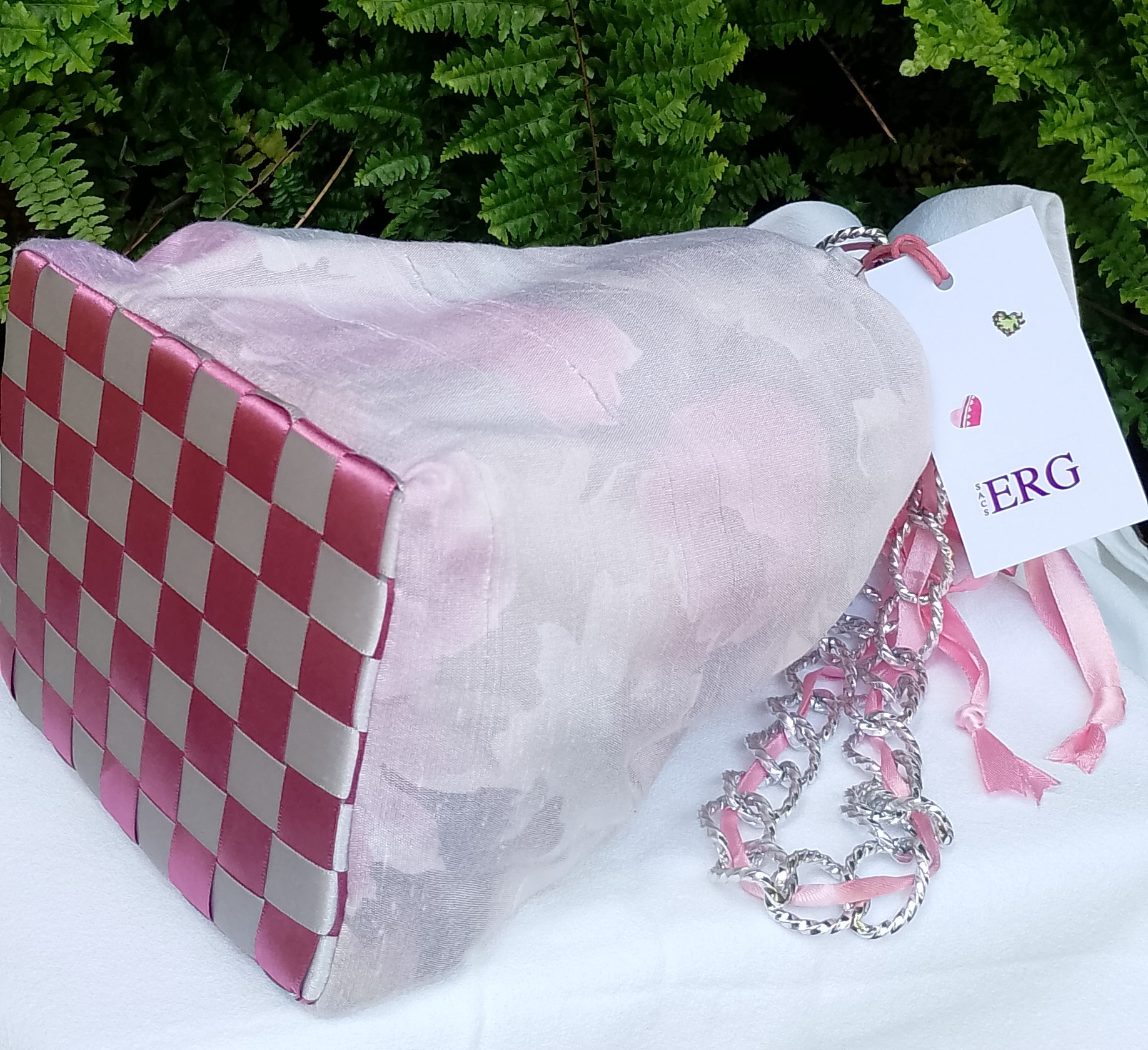 Bolsa Bombonera Rosa/Gris BB014