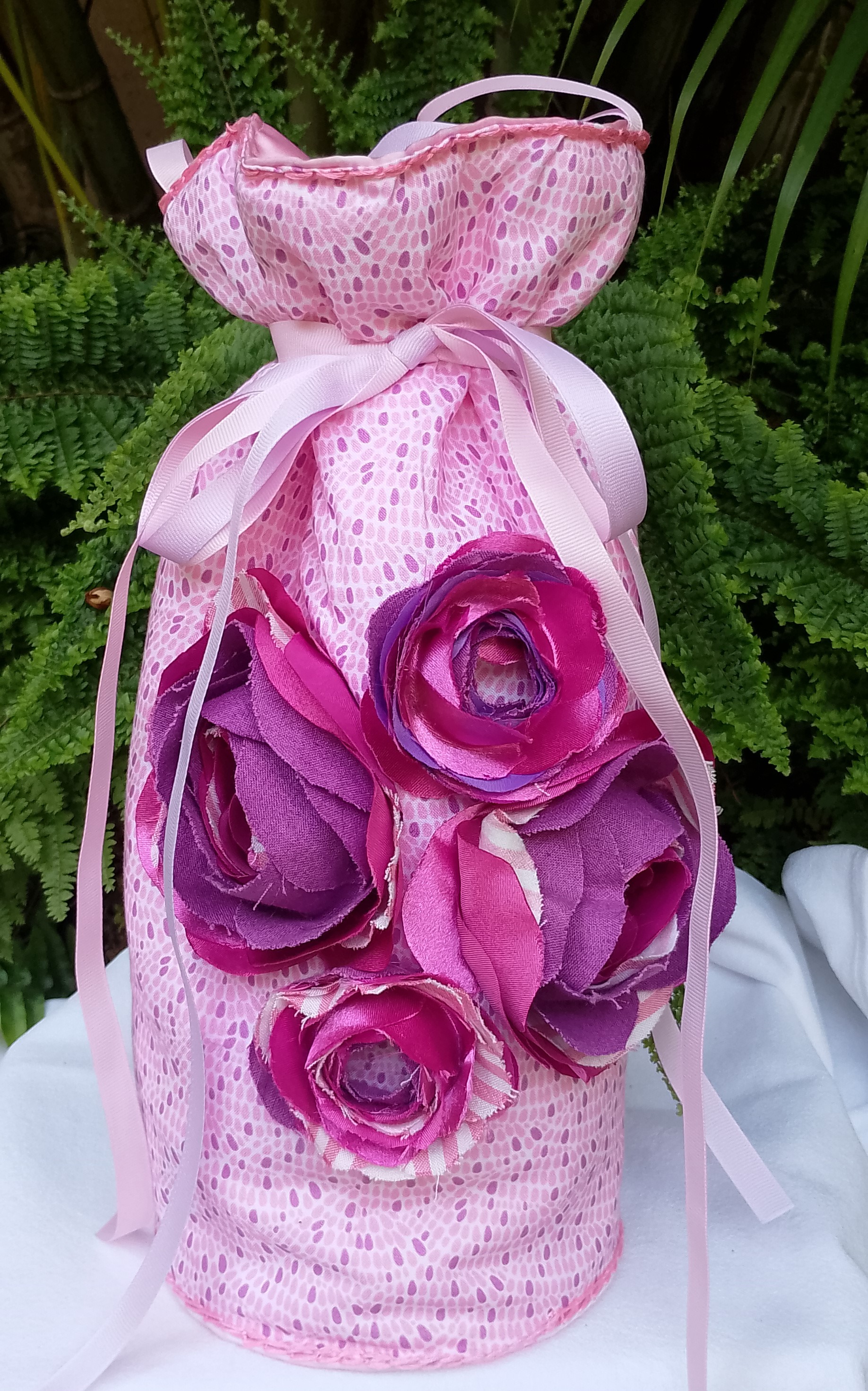 Bolsa Bimbonera Flores Rosa BB015