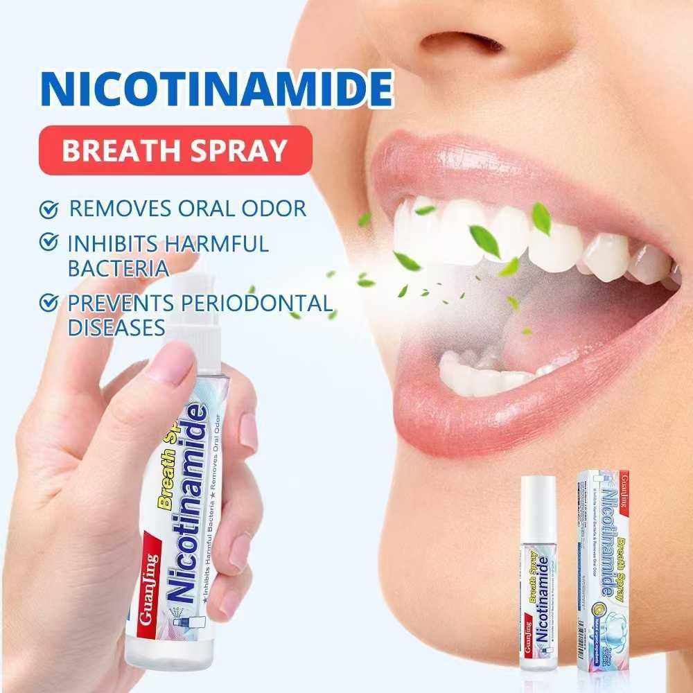 NICOTINAMIDE ANTI BACTERIA FRESH BREATH SPRAY MOUTH  SPRAY MOUTH DEODORANT  SPRAY - 20ML