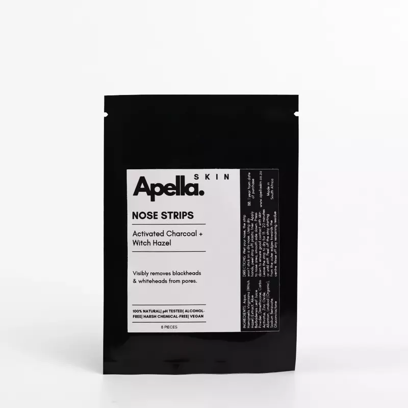 Nose Strips with acteivated charcoal and witch hazel, used to remove blackheads and whiteheads.