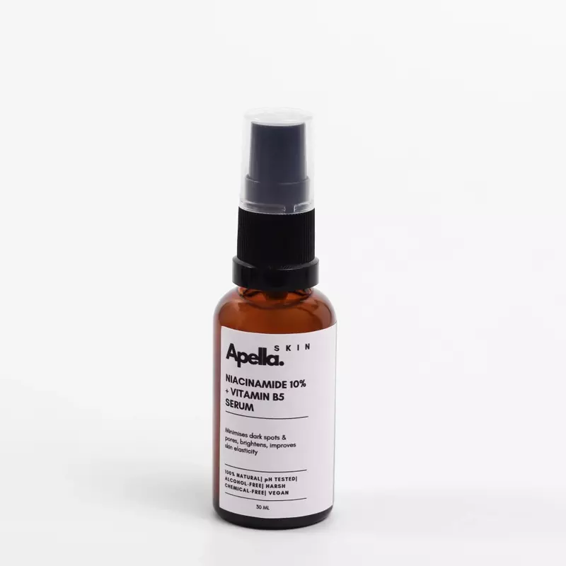 A bottle of Niacinamide 10% and B5 Serum which promotes brighter skin