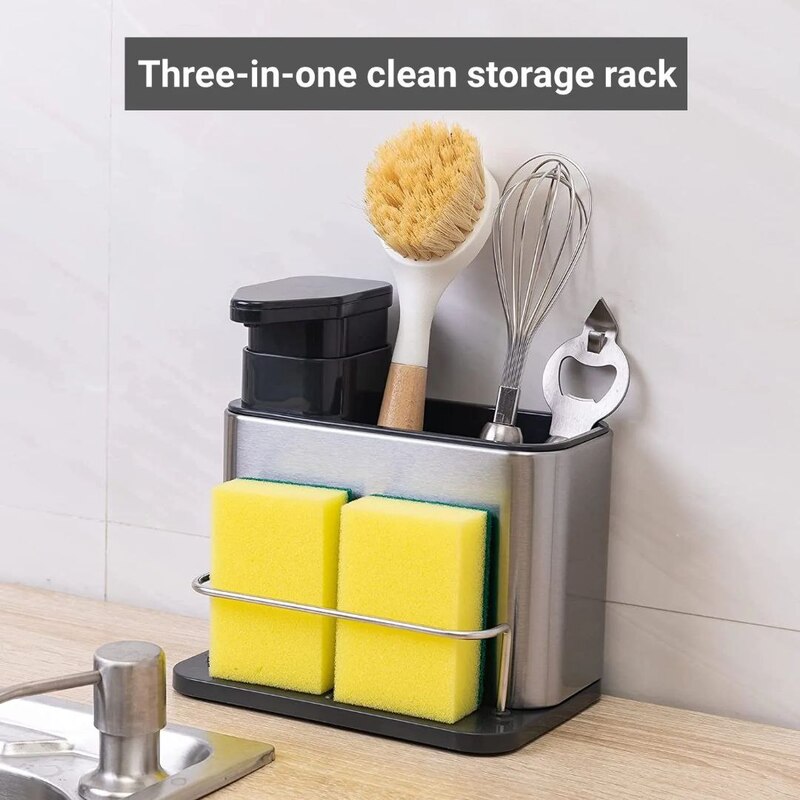 3IN1 MULTIPURPOSE CLEANING TOOLS RACK AND STORAGE
