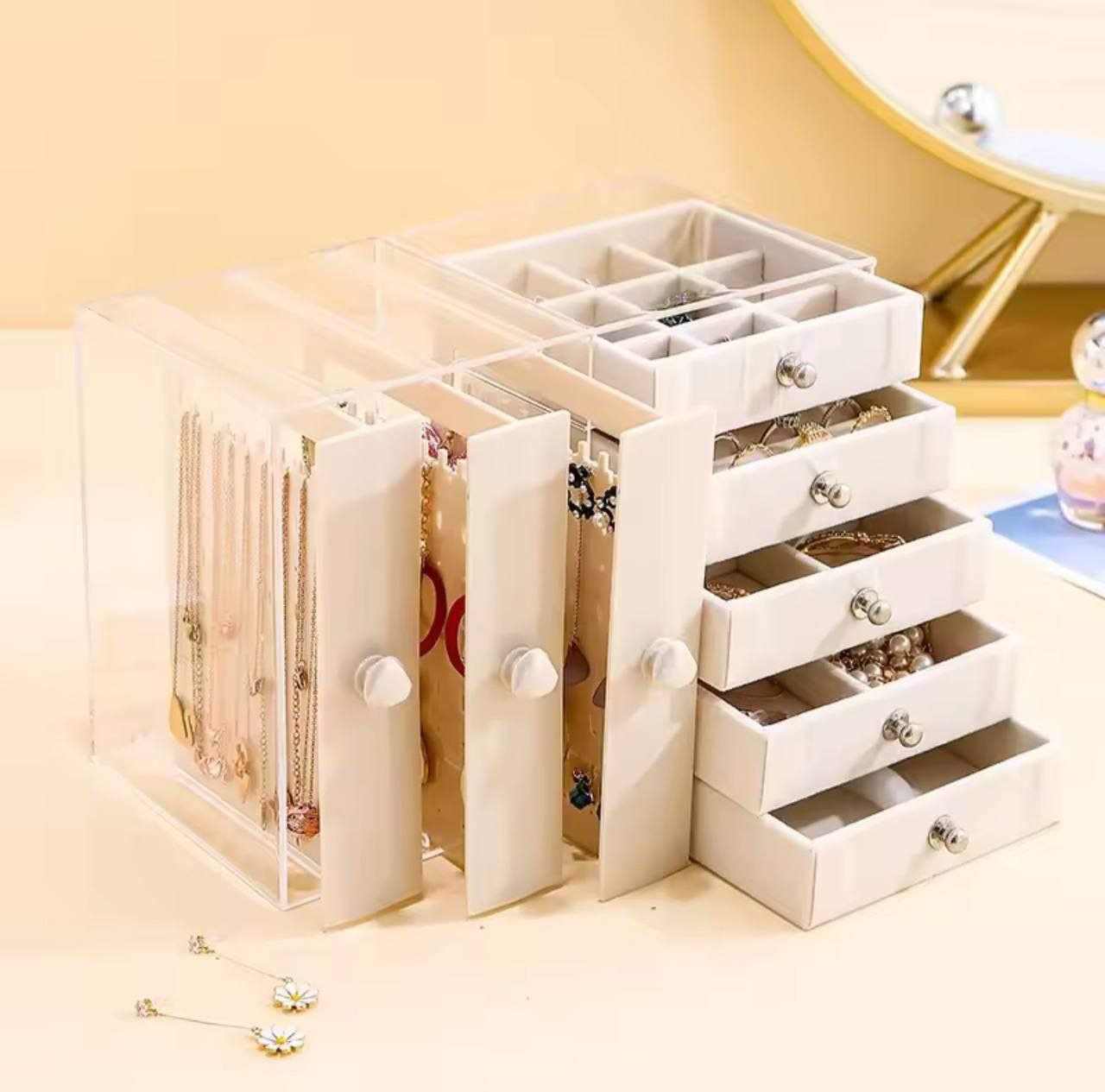 EIGHT DRAWERS JEWELRY STORAGE BOX