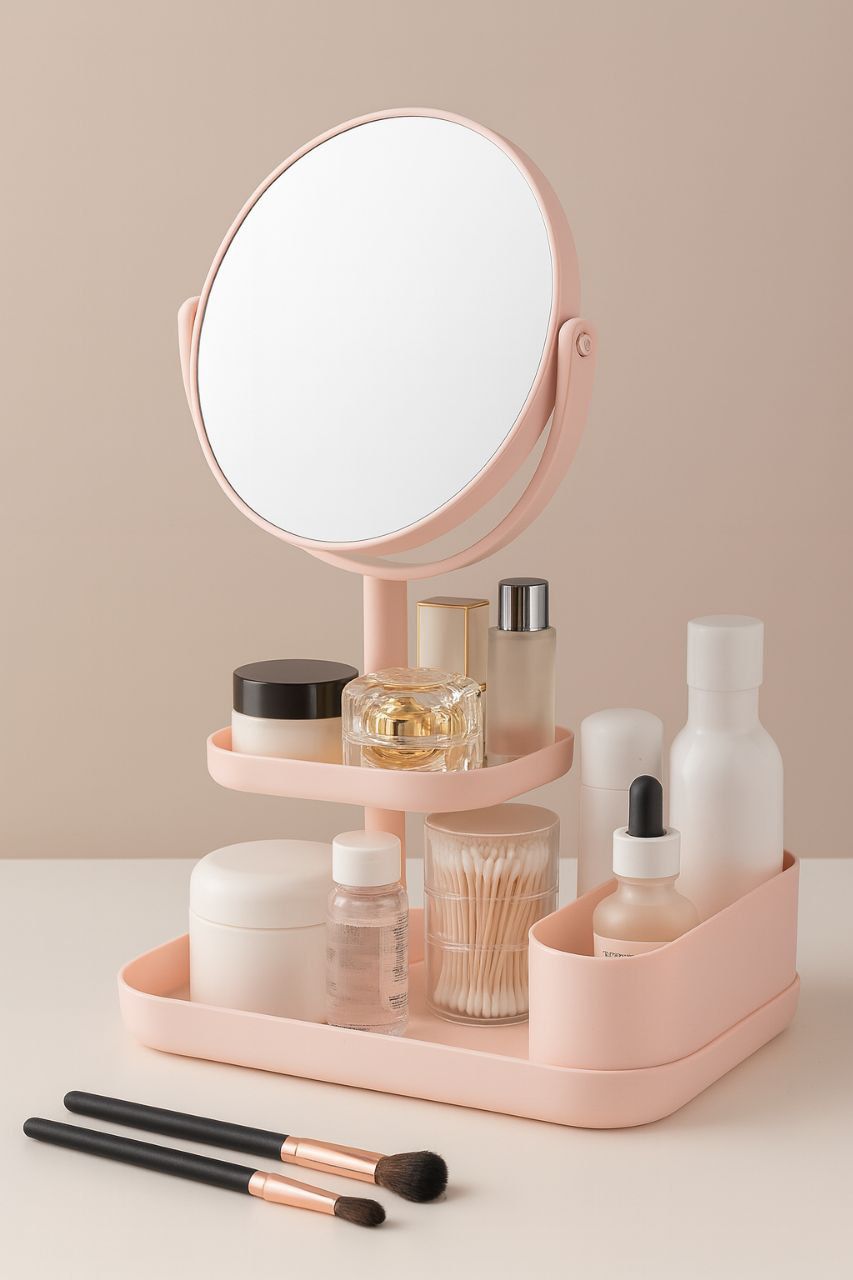COSMETICS STORAGE WITH DRESSING MRROR