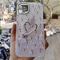 Floral Pearl Heart Case