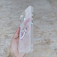 Floral Pearl Heart Case
