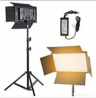 PRO LED 800 PHOTO AND VIDEO LED LIGHT KIT WITH TRIPOD STAND