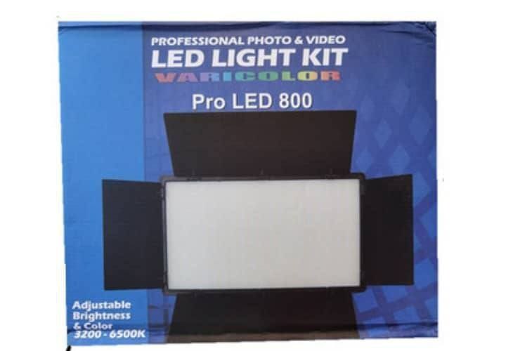 PRO LED 800 PHOTO AND VIDEO LED LIGHT KIT WITH TRIPOD STAND