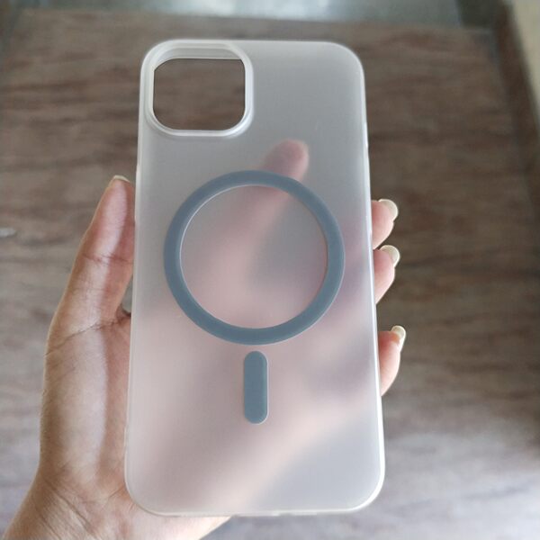 White Frosted Magsafe Case