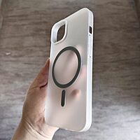 White Frosted Magsafe Case