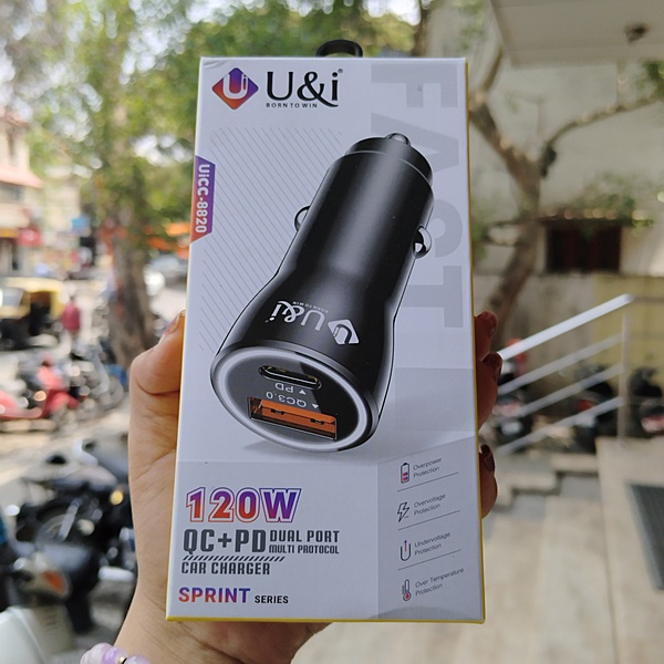 U&I 120W Car Charger Dual Port