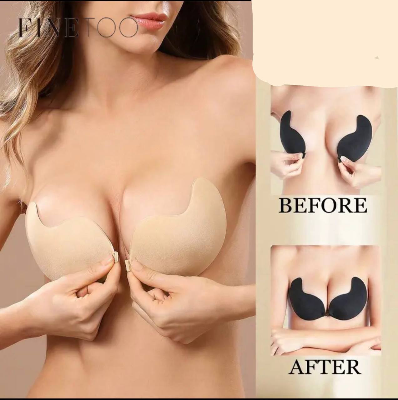 INVISIBLE DETACHABLE SILICONE STRAPLESS BRA