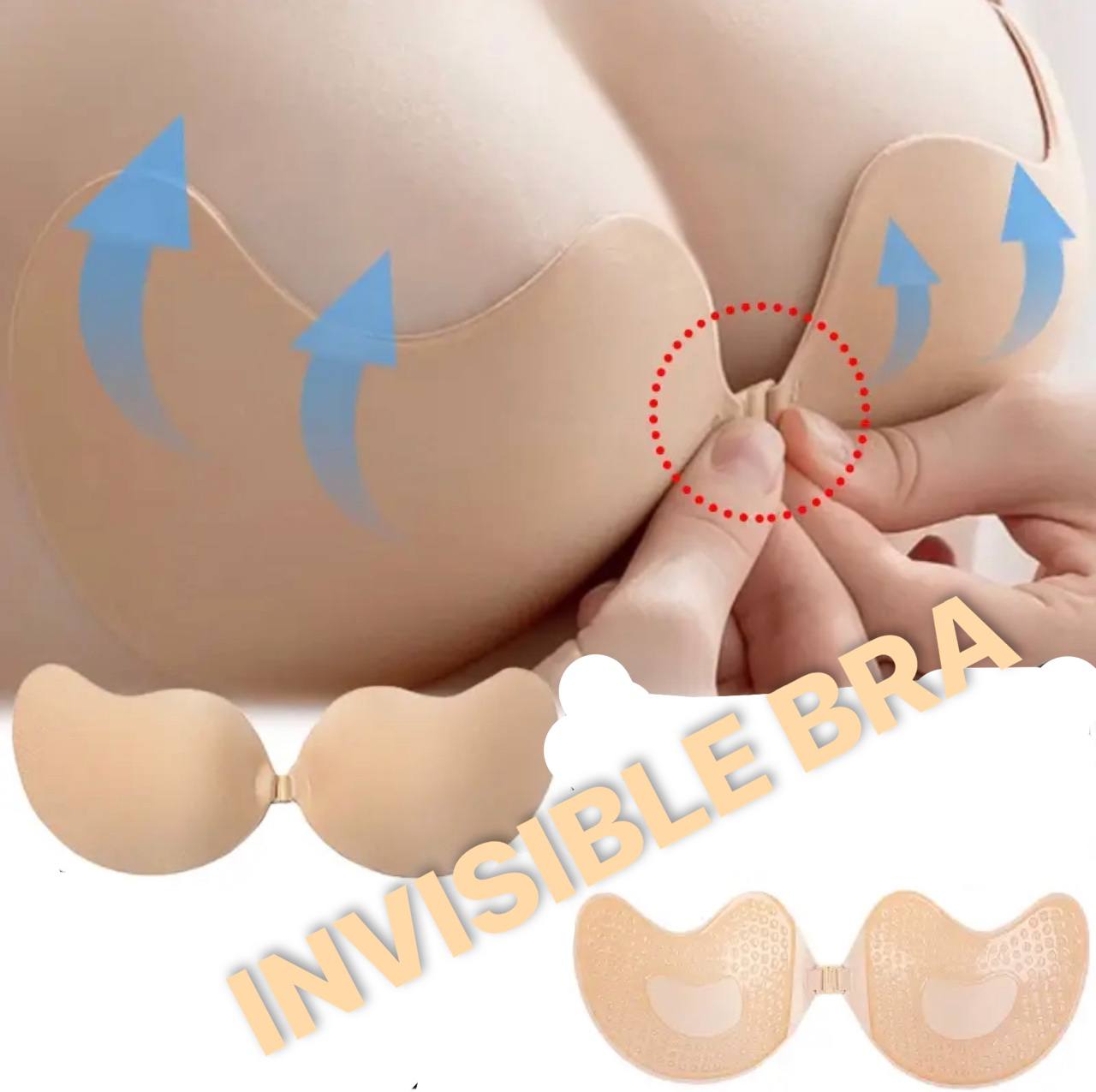 INVISIBLE DETACHABLE SILICONE STRAPLESS BRA
