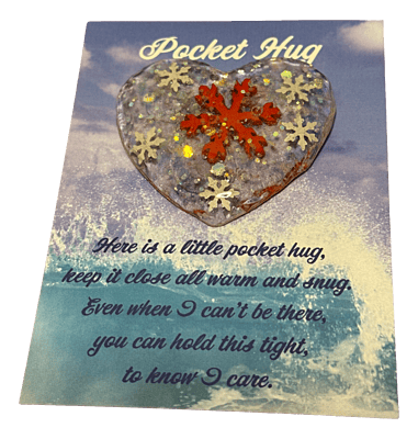 Red Snowflake Pocket Hug