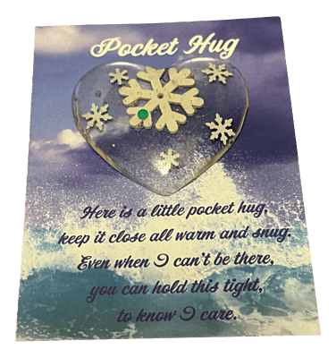 White Snowflake Pocket Hug