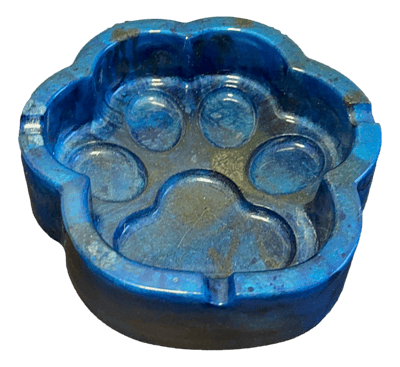 Blue Pawprint Resin Ashtray