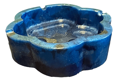 Blue Pawprint Resin Ashtray