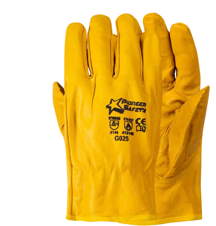 Pioneer Yellow Cowhide Glove Tig